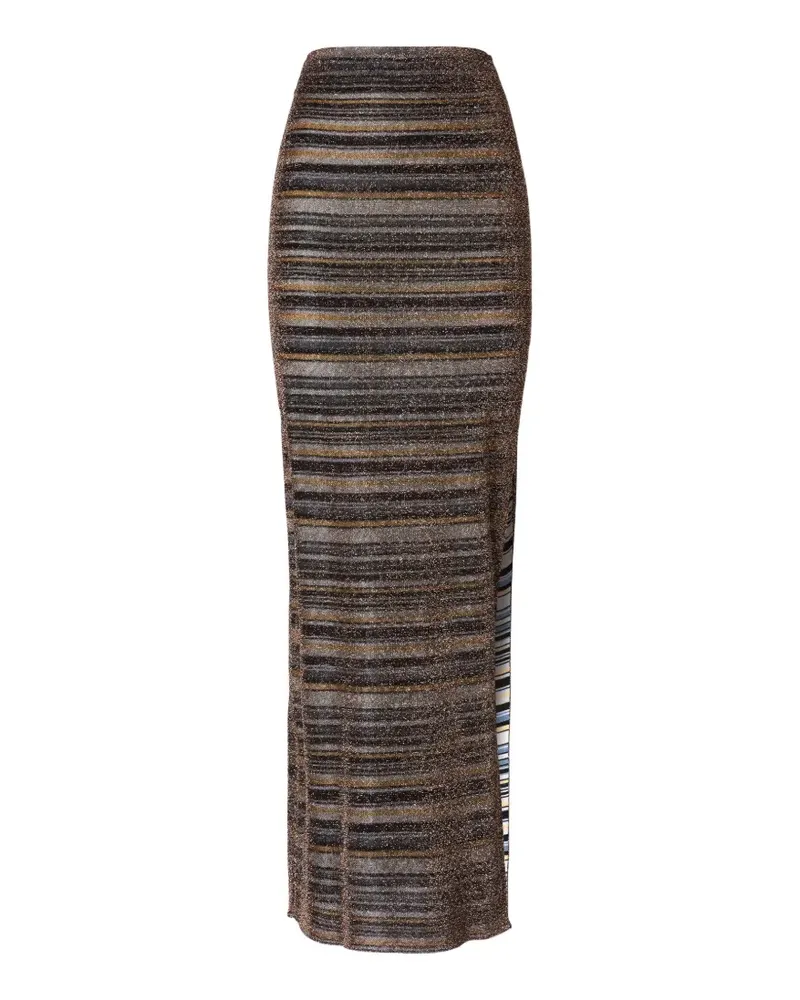 Missoni striped split skirt - Braun Braun