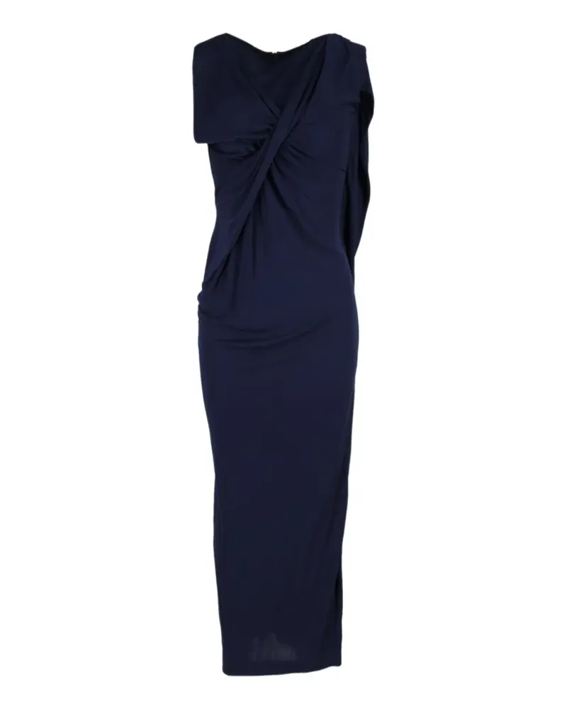 Peter Pilotto draped sleeveless gown - Blau Blau