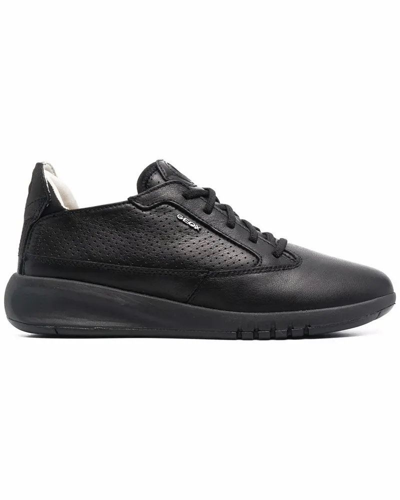 Geox Sneakers mit Schnürung - Schwarz Schwarz