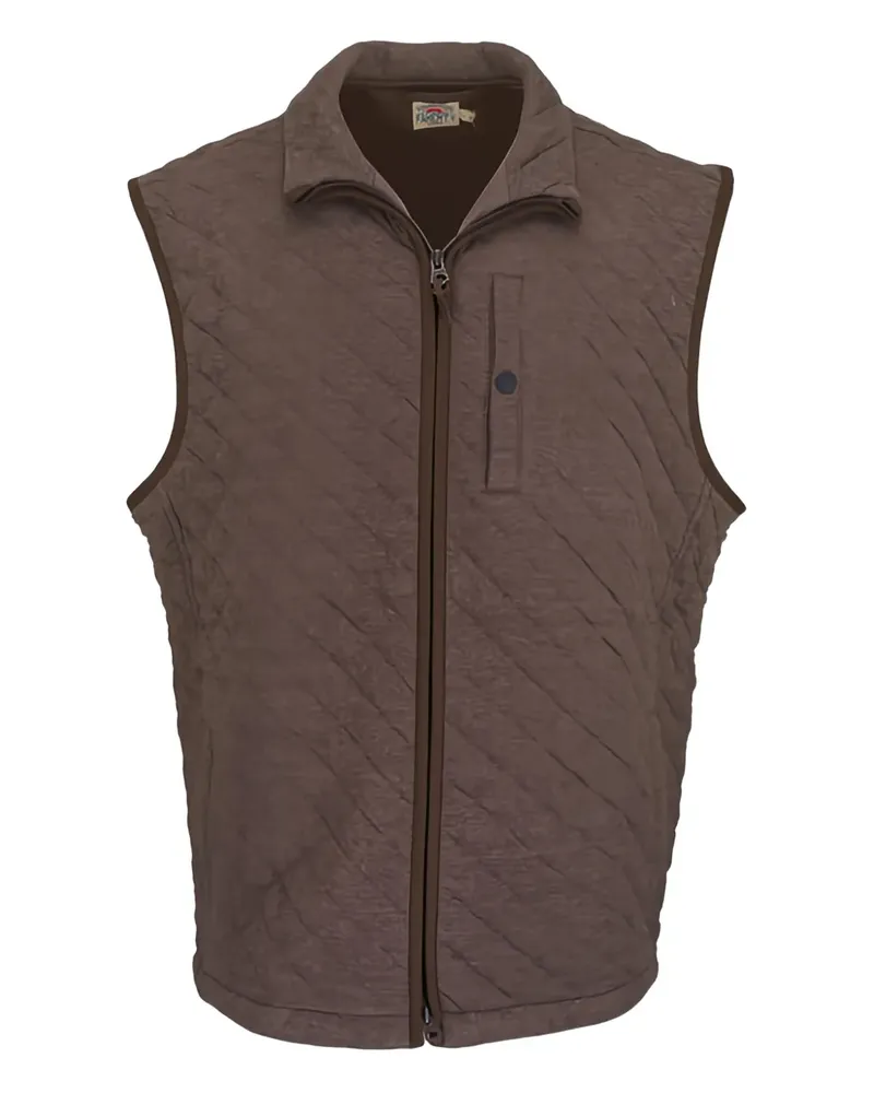 Faherty Epic quilted zip gilet - Grün Grün