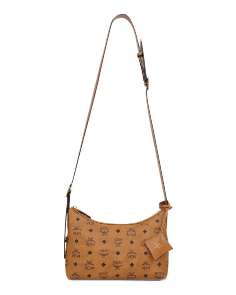 MCM Aren monogram shoulder bag - Braun Braun