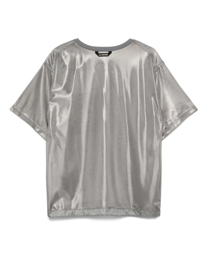 and wander T-Shirt mit Logo-Print - Silber Silber