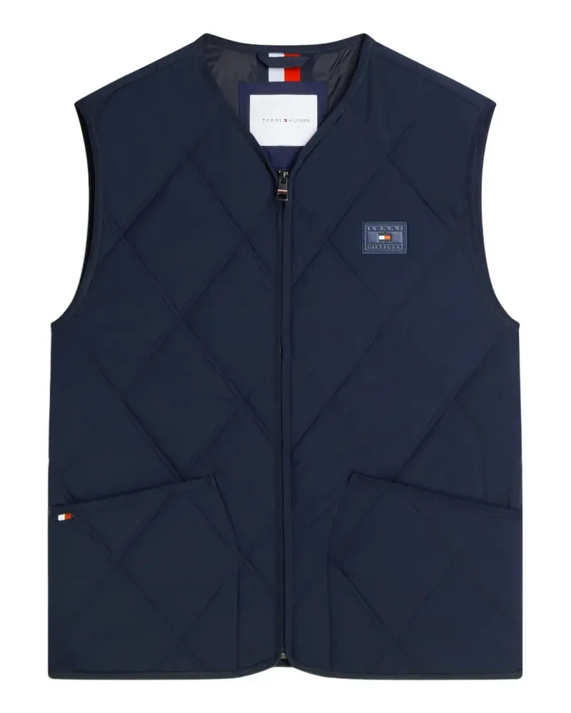 Tommy Hilfiger diamond-quilted gilet - Blau Blau