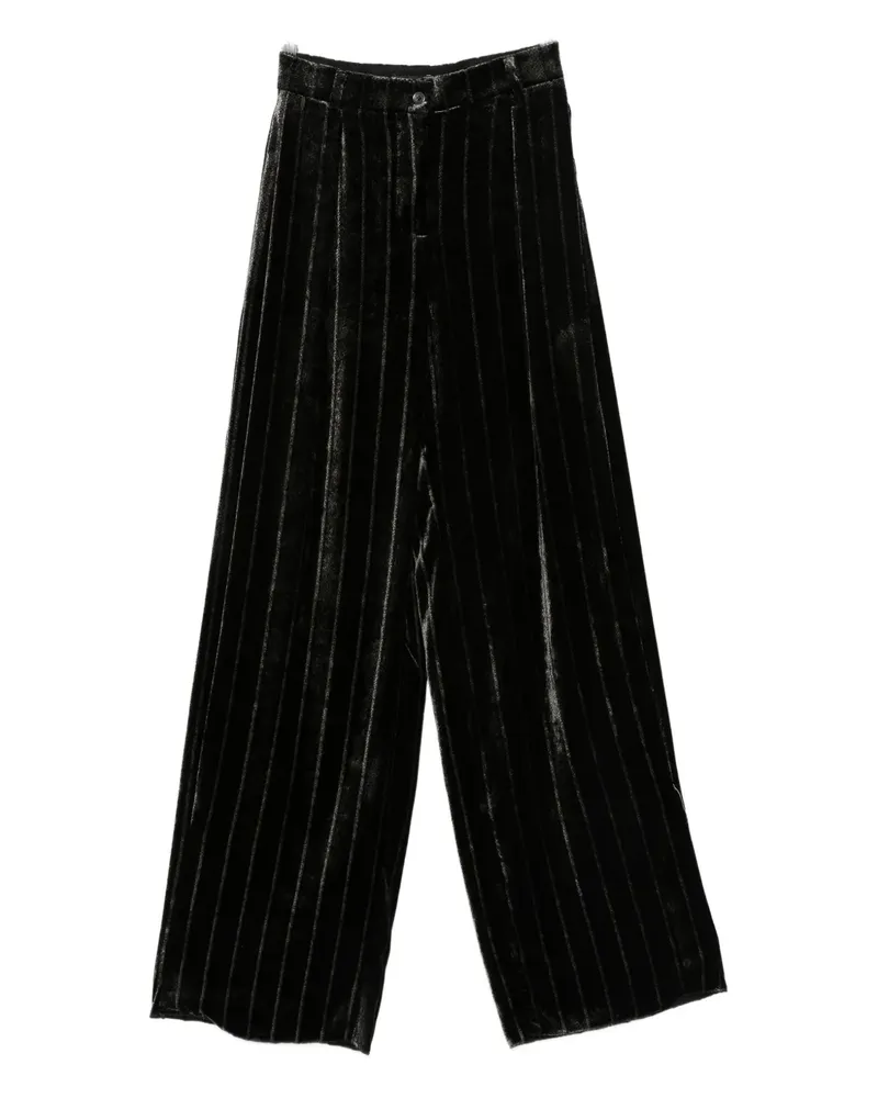 Emporio Armani striped trousers - Schwarz Schwarz