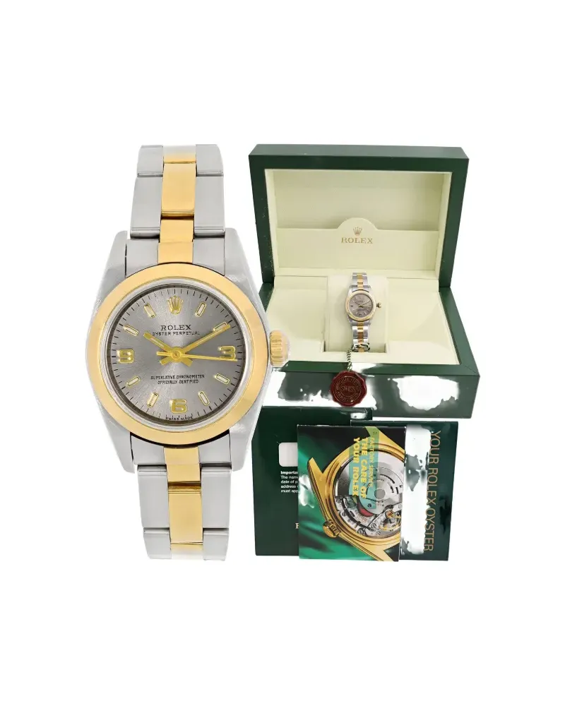 Rolex Oyster Perpetual Armbanduhr - Grau Grau