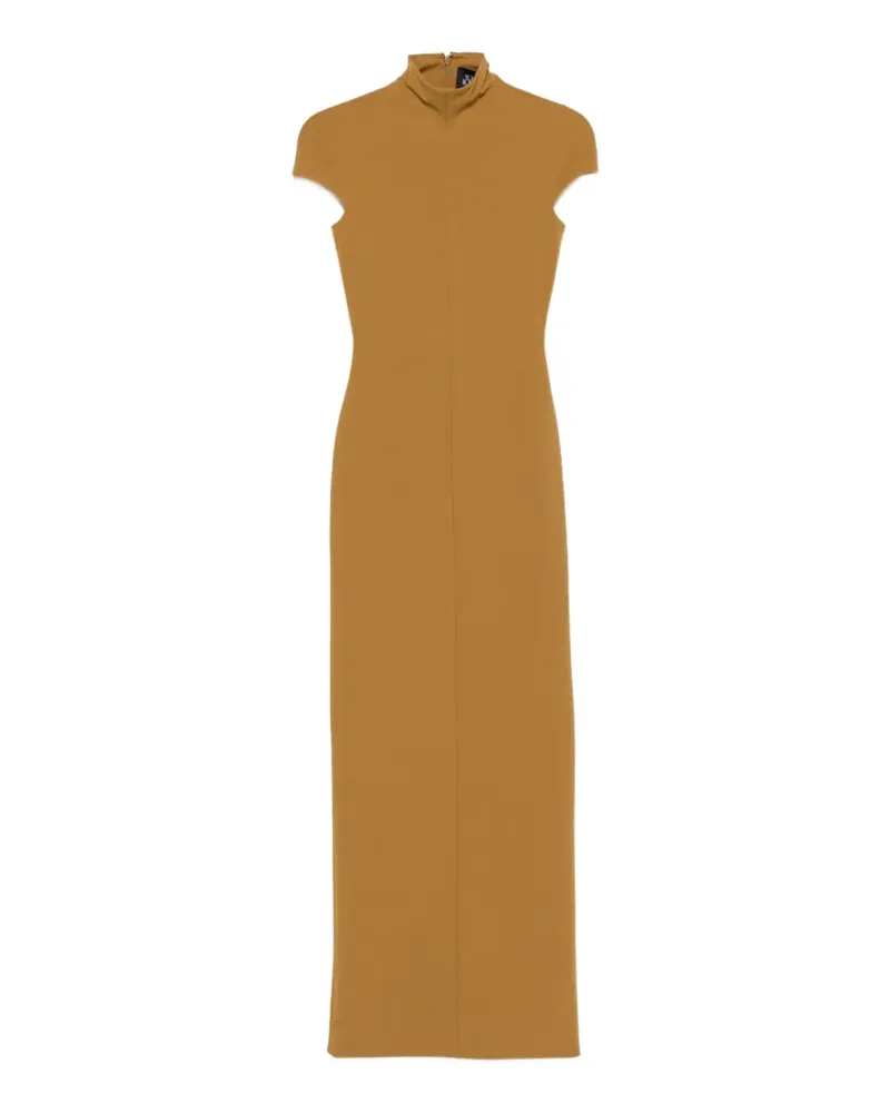 Solace London Kleid mit Stehkragen - Gold Gold