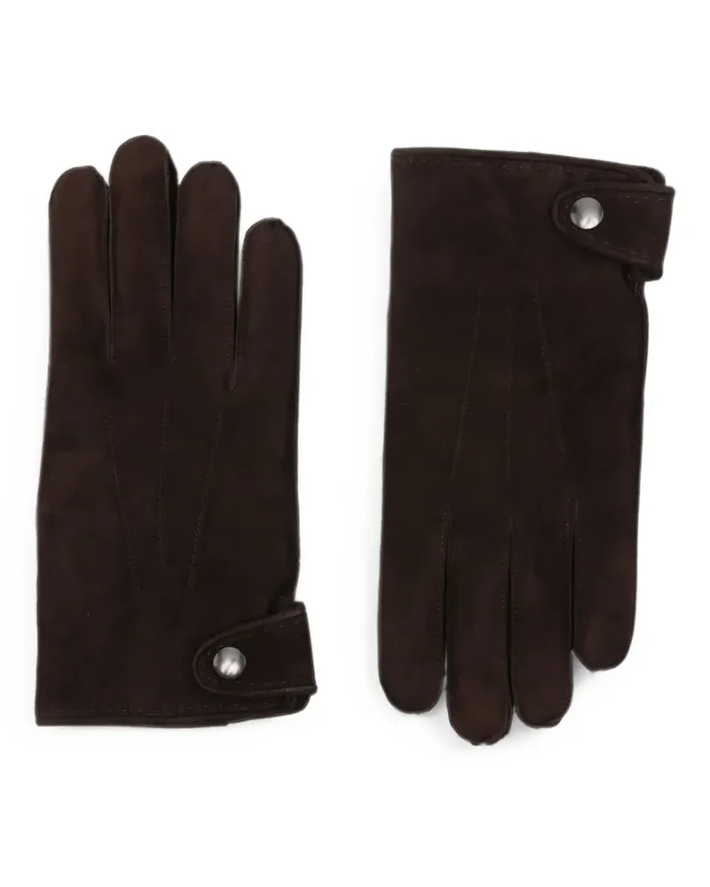 Orciani Shiver suede gloves - Braun Braun