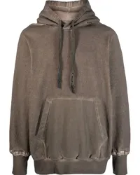 Isaac Sellam Hoodie im Distressed-Look Braun