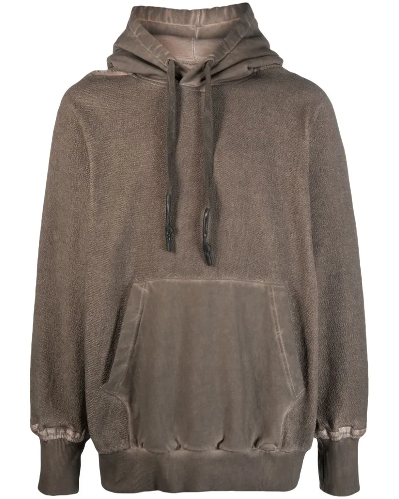 Isaac Sellam Hoodie im Distressed-Look Braun