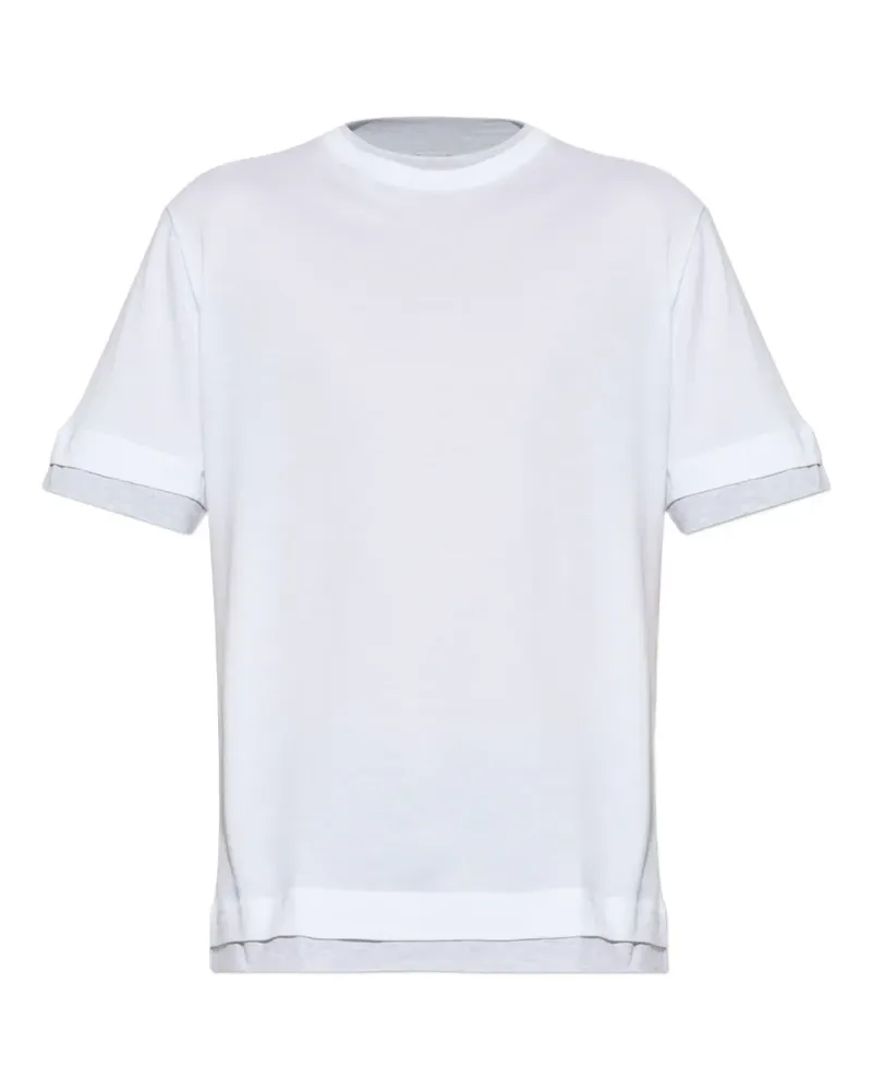 Eleventy layered-effect T-shirt - Weiß Weiß