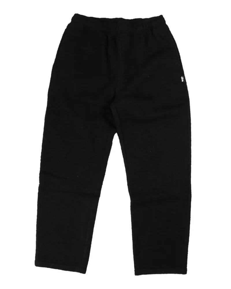 Stüssy embroidered-logo trousers - Schwarz Schwarz