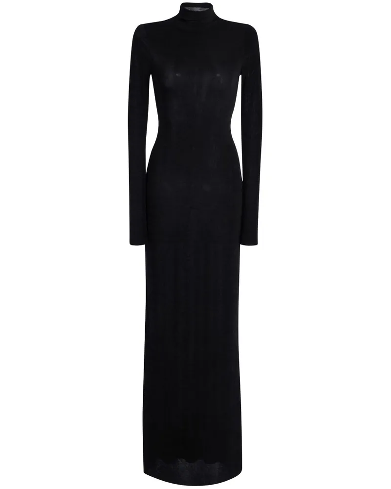 SER.O.YA Kim Maxikleid - Schwarz Schwarz