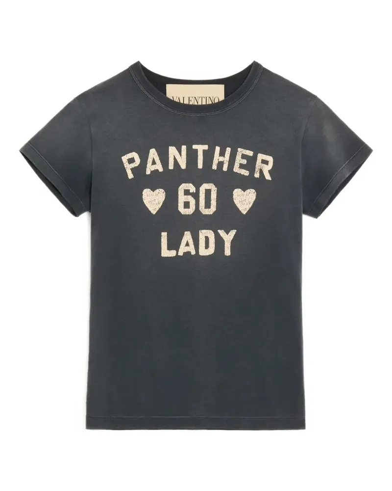 Valentino Garavani Panther Lady-print T-shirt - Grau Grau
