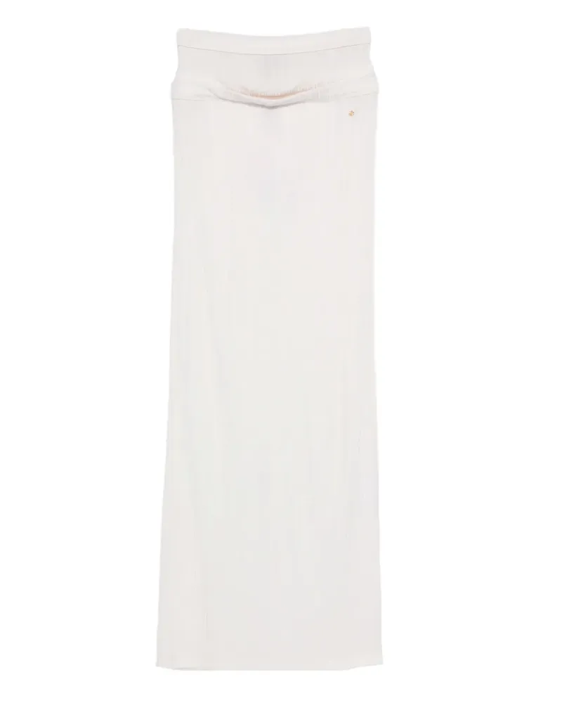 Viktor & Rolf Midirock im Layering-Look - Nude Nude