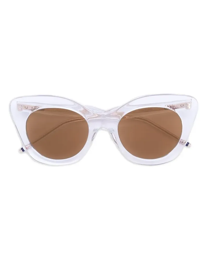 Thom Browne Klassische Cat-Eye-Sonnenbrille - Weiß Weiß