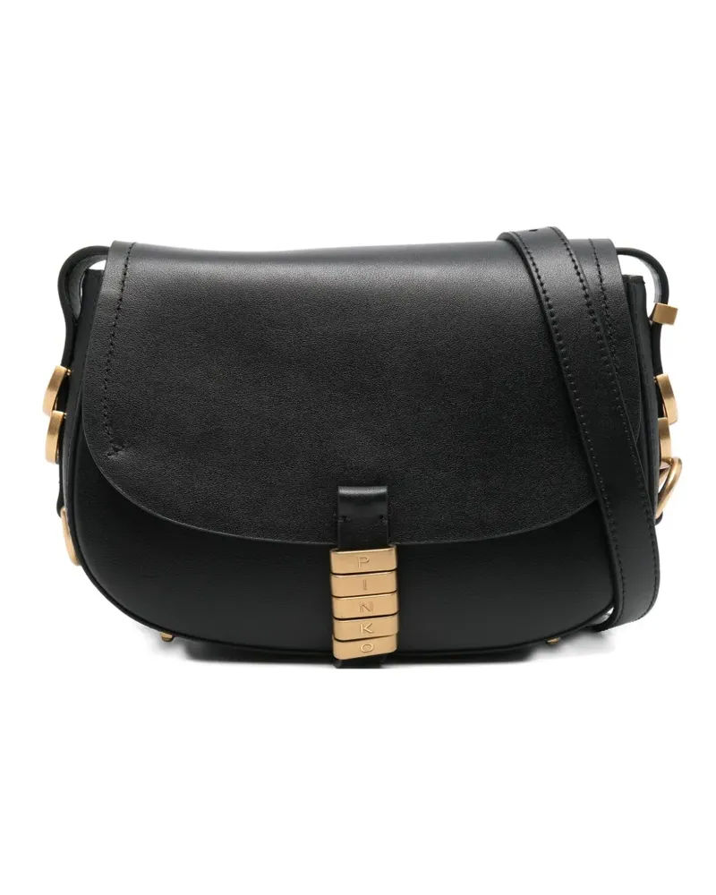 Pinko leather shoulder bag - Schwarz Schwarz
