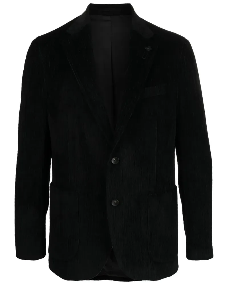 LARDINI Sakko aus Cord - Schwarz Schwarz