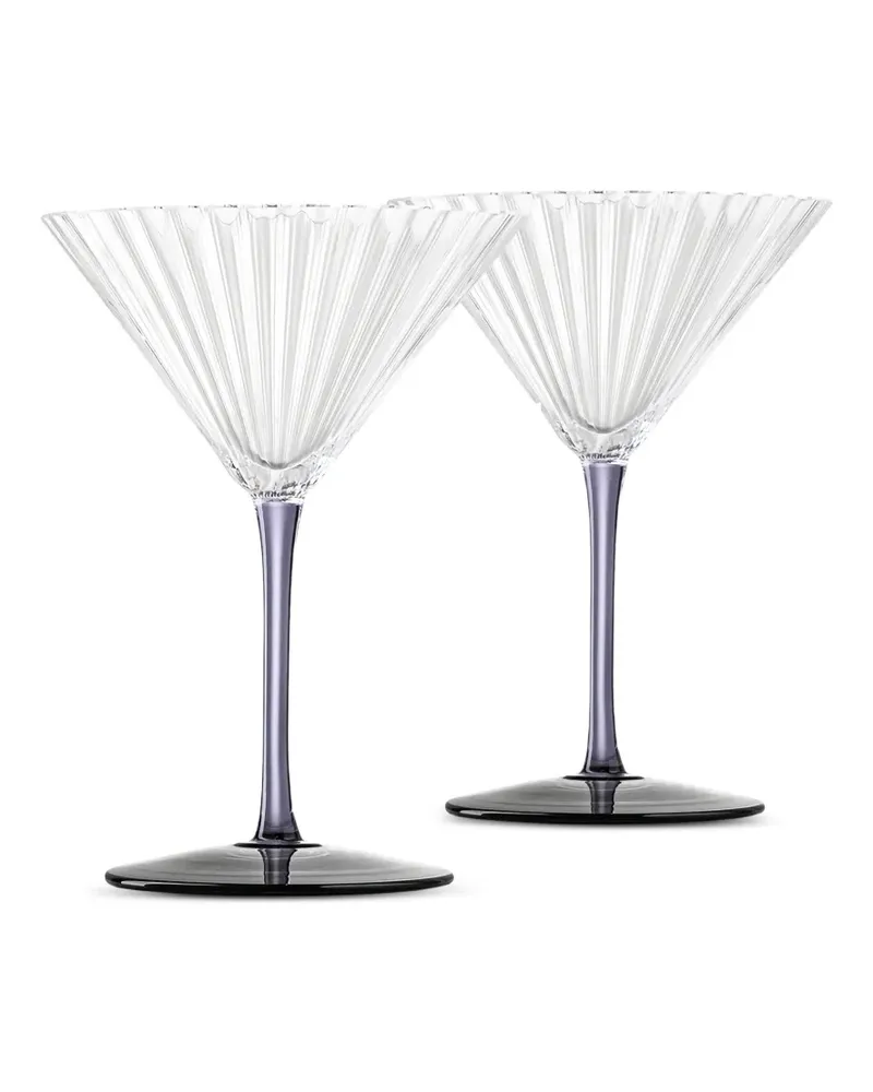 NasonMoretti Strukturierte Martini Gläser (2er-Set) - Weiß Weiß