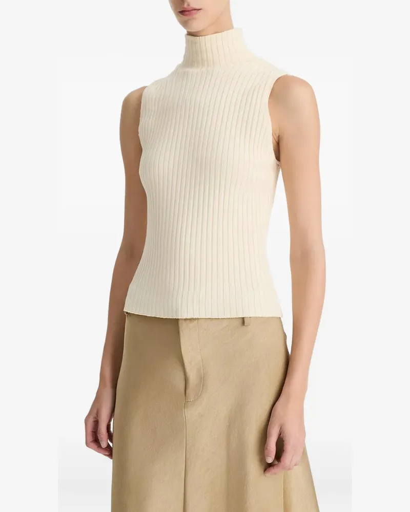 Vince sleeveless turtleneck top - Nude Nude