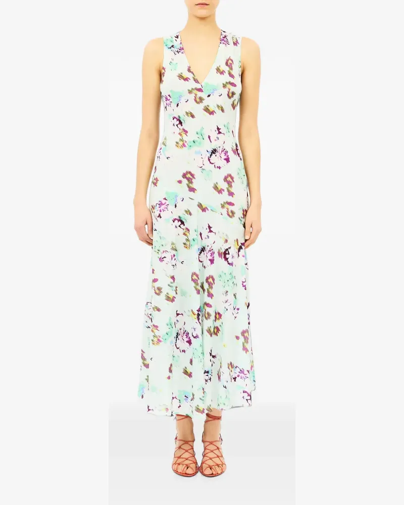 Ulla Johnson Elowen floral-print midi dress - Grün Grün