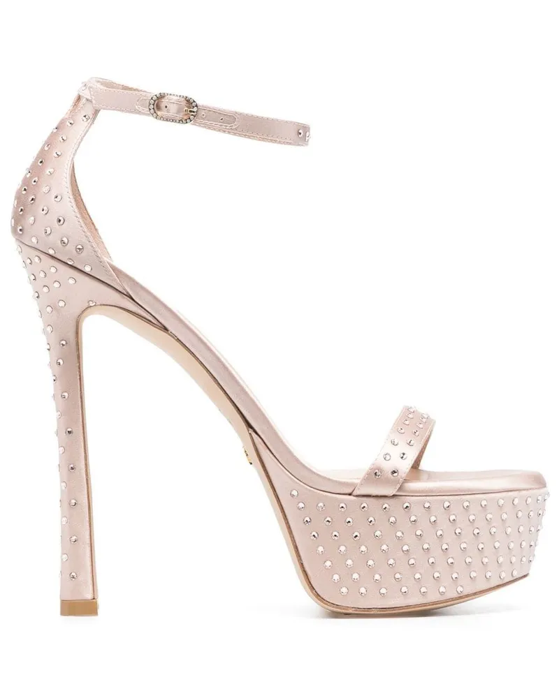 Stuart Weitzman Plateau-Sandalen mit Strass 150mm - Rosa Rosa
