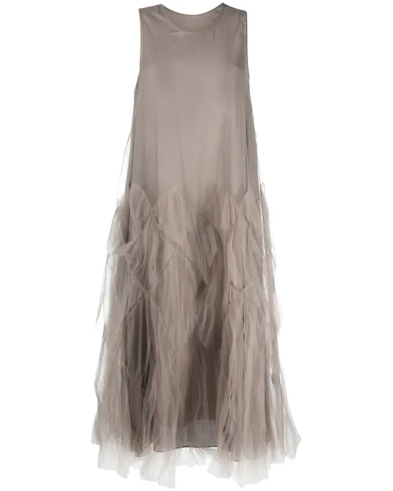 JNBY Midikleid mit Tüll-Overlay - Grau Grau