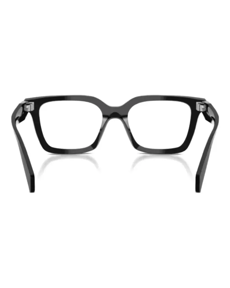 Prada Brille mit geometrischem Gestell - Schwarz Schwarz