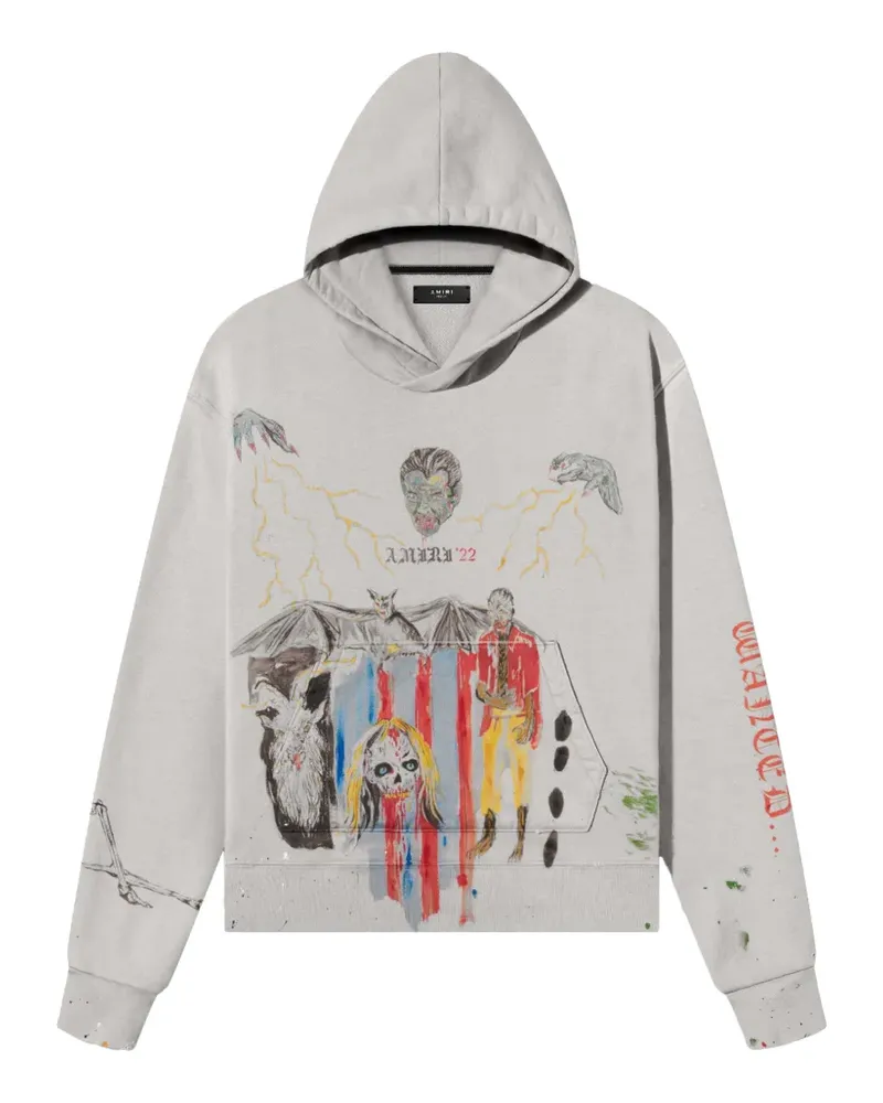 Amiri Blood 38' hoodie - Grau Grau