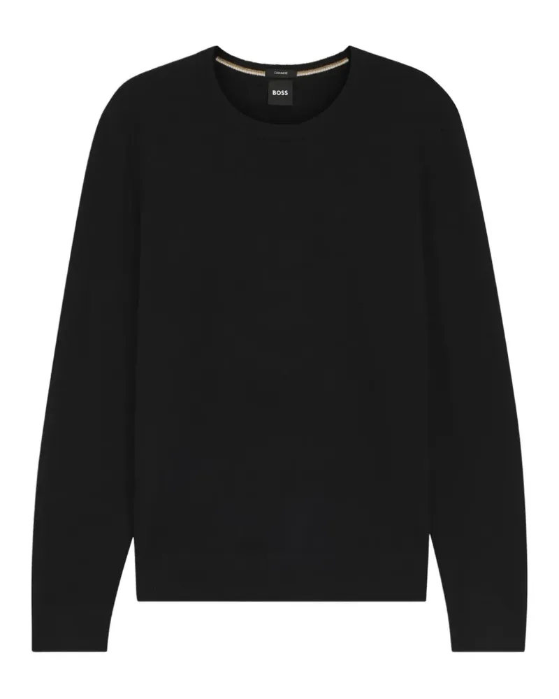 HUGO BOSS Langärmeliger Pullover - Schwarz Schwarz