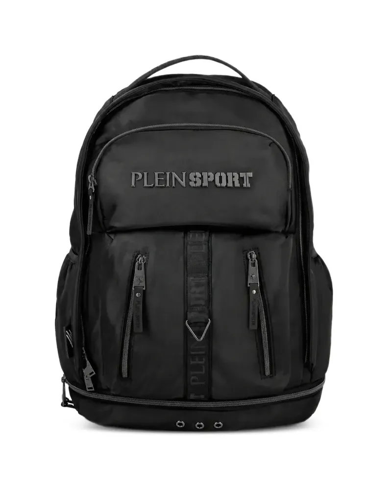 Philipp Plein logo-lettering backpack - Schwarz Schwarz