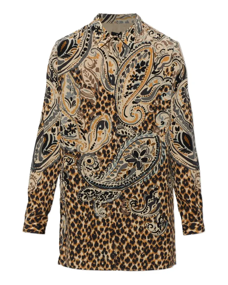 Etro Hemd mit Leopardenmuster - Nude Nude