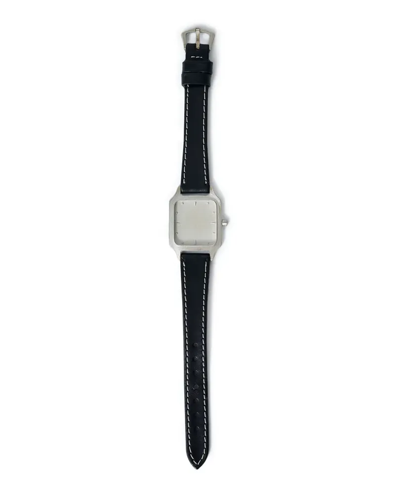 Our Legacy No Time Watch Lederarmband - Schwarz Schwarz