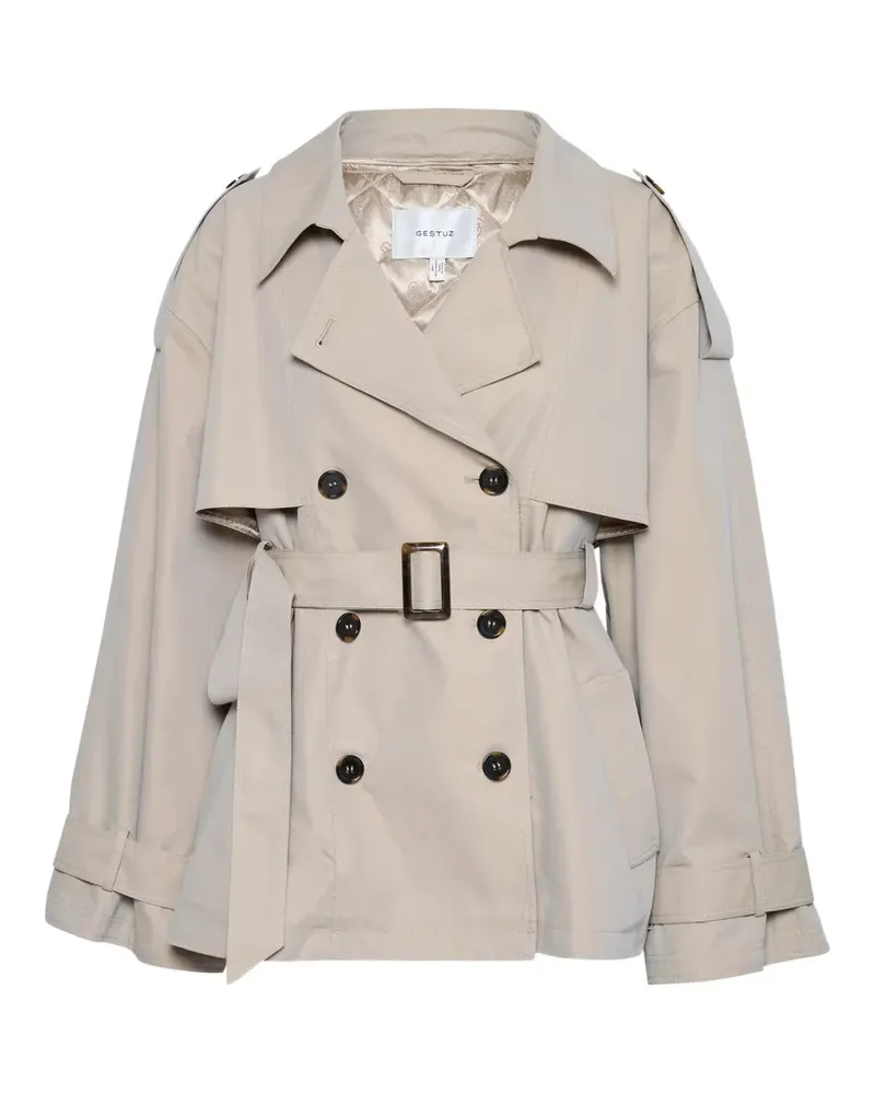 Gestuz BirdieGZ double-breasted trench coat - Nude Nude