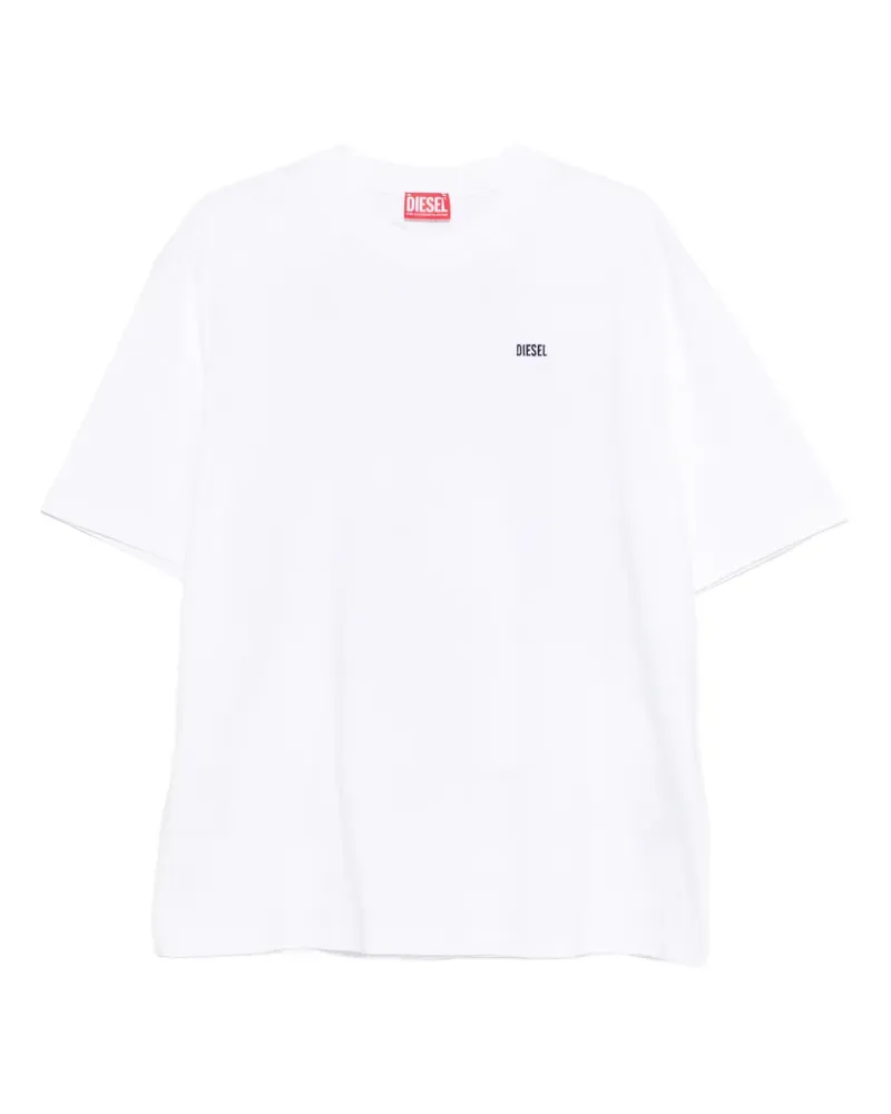 Diesel T-Shirt mit grafischem Print - Weiß Weiß