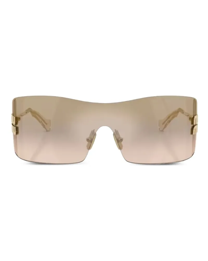 Miu Miu logo sunglasses - Gold Gold