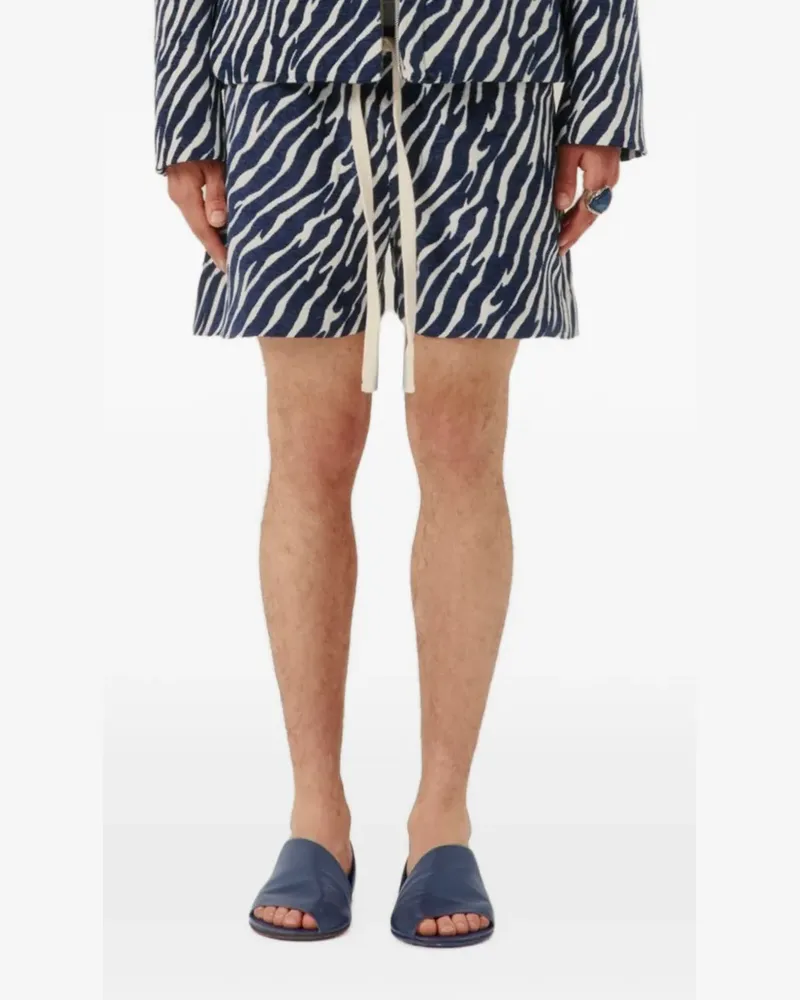 COMMAS Sea Storm jacquard shorts - Blau Blau