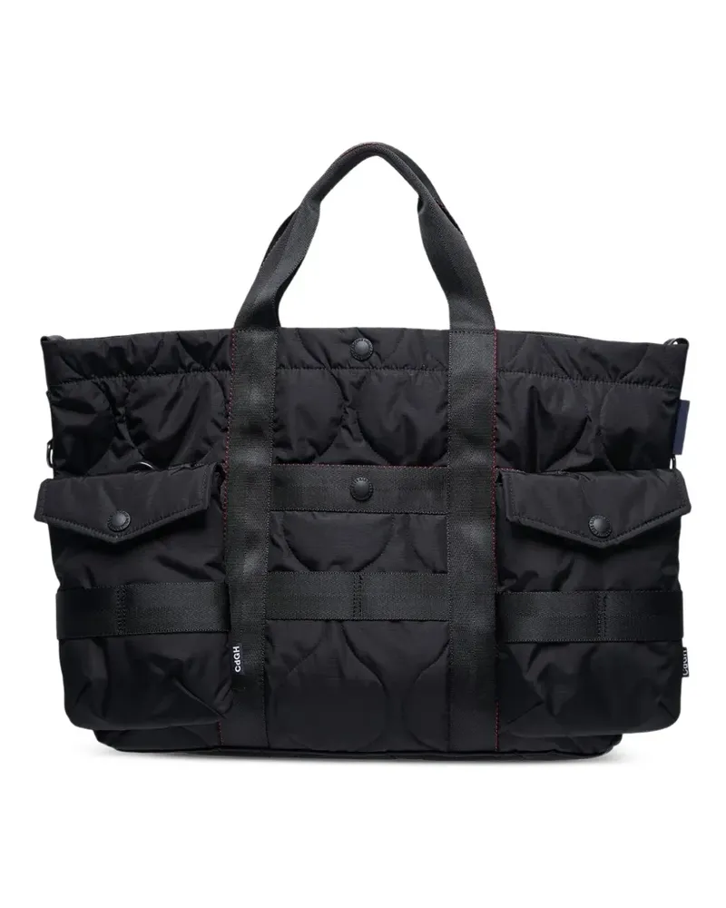 Comme des Garçons Gesteppter Tote Bag mit Tasche - Schwarz Schwarz