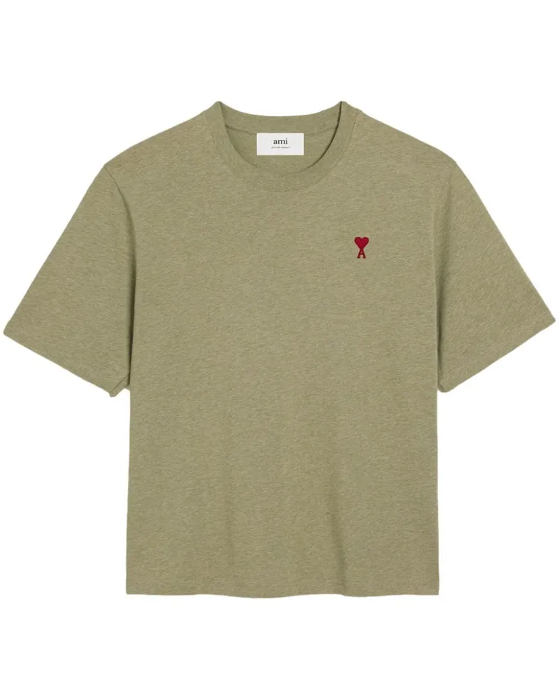 AMI Paris T-Shirt aus Bio-Baumwolle - Grün Grün