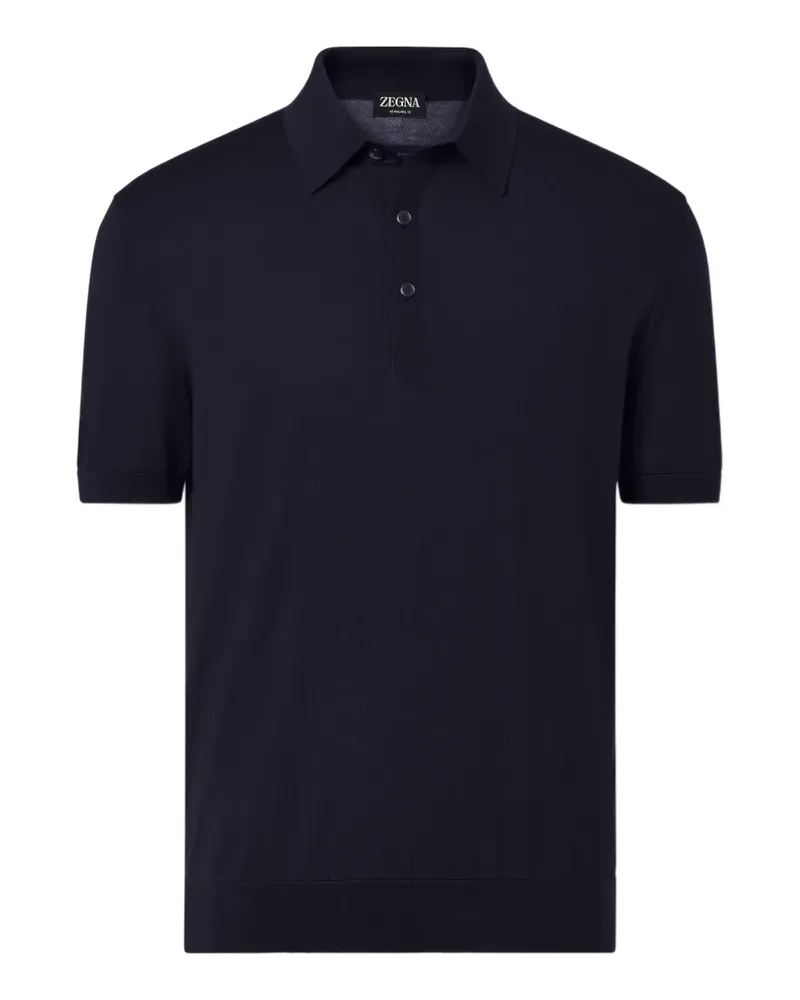 Ermenegildo Zegna Poloshirt mit kurzen Ärmeln - Blau Blau