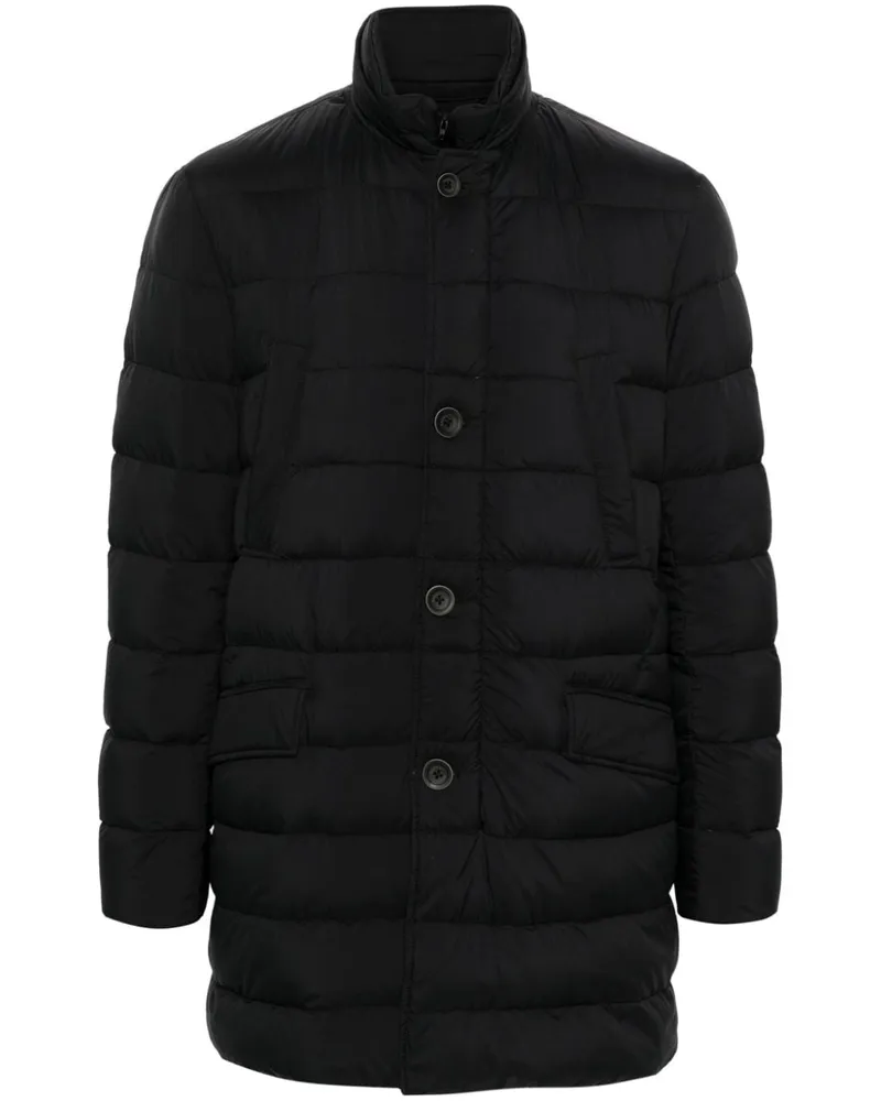 Herno Wattierter Mantel - Schwarz Schwarz