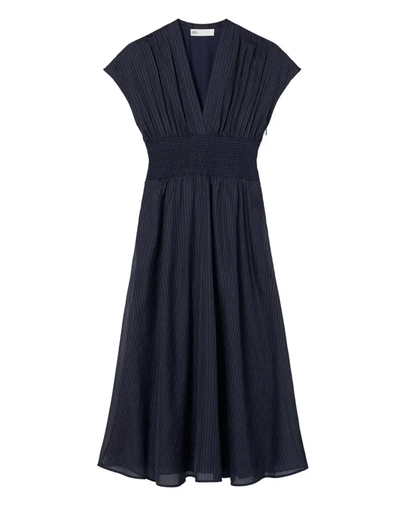Tory Burch Midikleid mit Nadelstreifen - Blau Blau