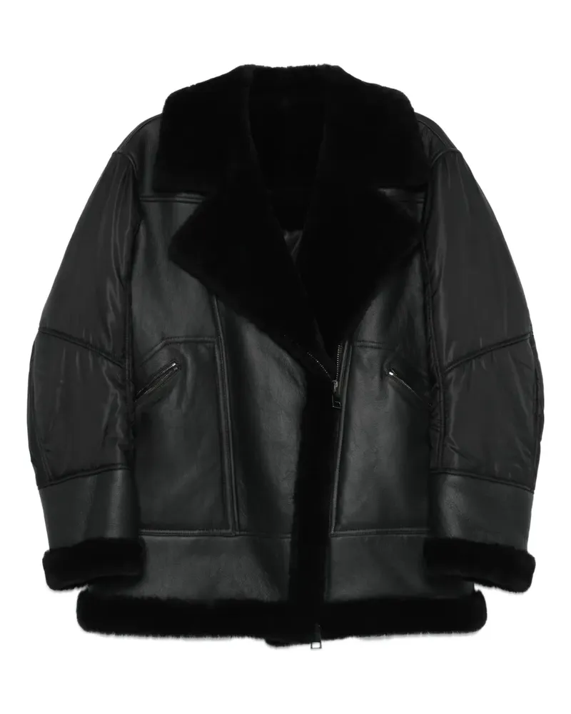 BLANCHA Steppjacke aus Shearling - Schwarz Schwarz