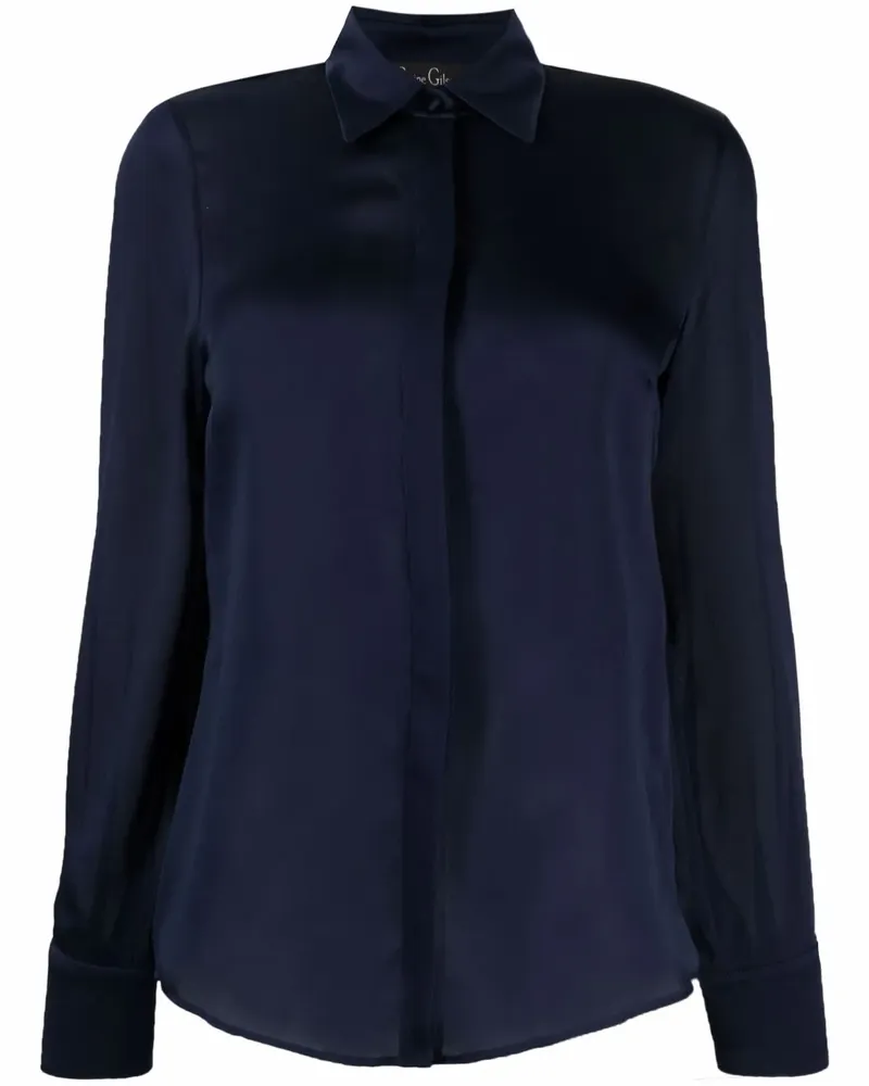 Carine Gilson Klassisches Seidenhemd - Blau Blau
