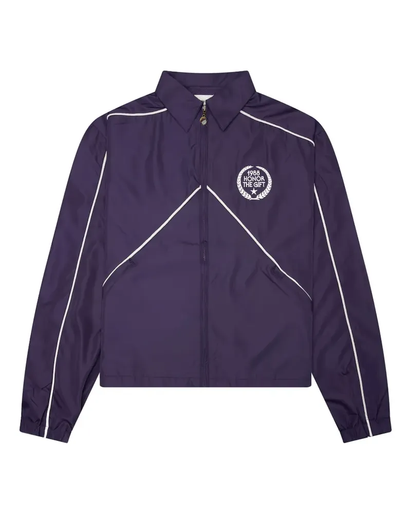 Honor The Gift Honeycomb Sportjacke mit Logo-Stickerei - Violett Violett