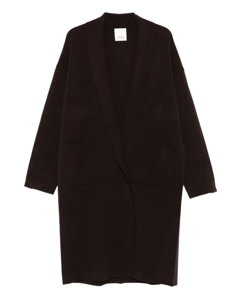 ALLUDE Offener Mantel - Braun Braun