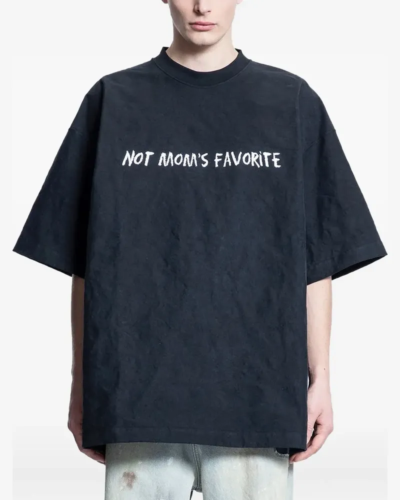 VETEMENTS T-Shirt mit Slogan - Schwarz Schwarz