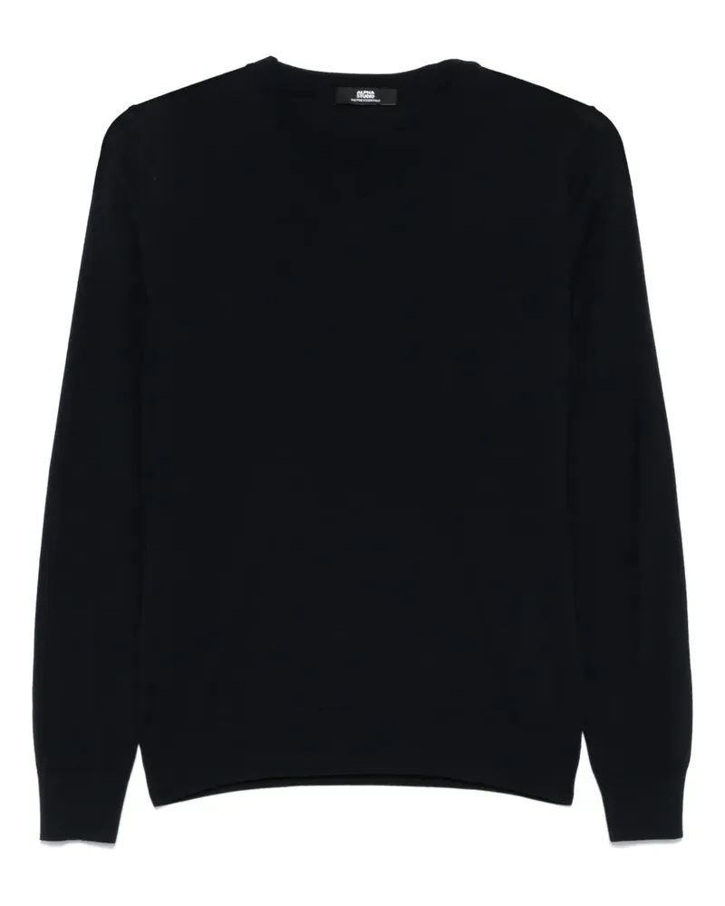 Alpha Studio Pullover aus Merinowolle - Blau Blau