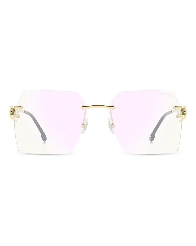 Carrera geometric-frame glasses - Gold Gold
