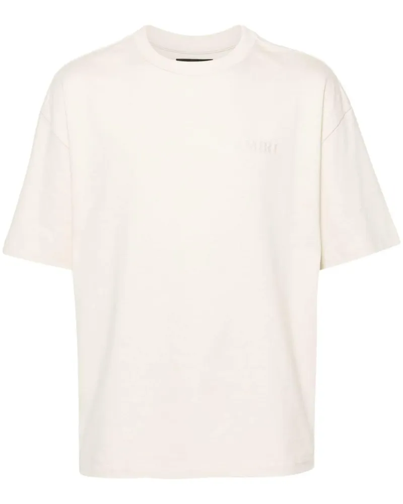 Amiri T-Shirt mit Logo-Stickerei - Nude Nude