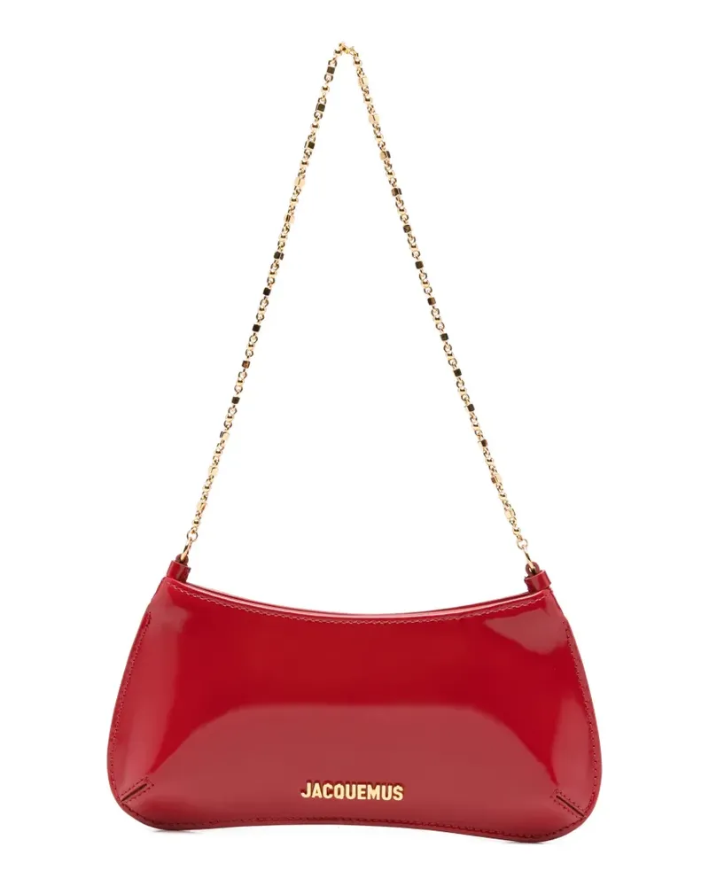 Jacquemus logo-plaque chain-link shoulder bag - Rot Rot